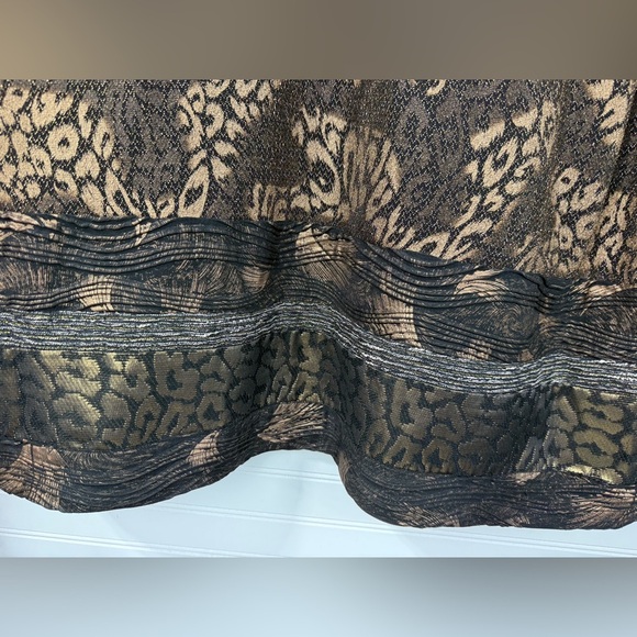 Chico’s women’s animal print shine patchwork duster open evening jacket. Size 3X - Picture 4 of 9